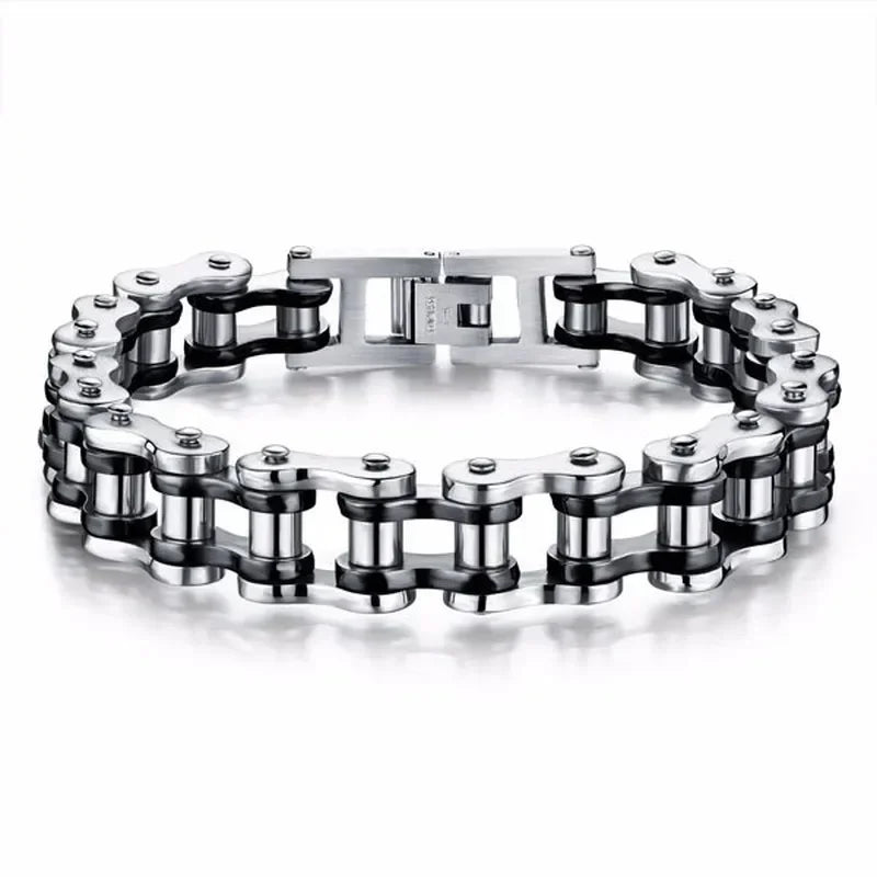 Stainless Steel Biker Chain Bracelet