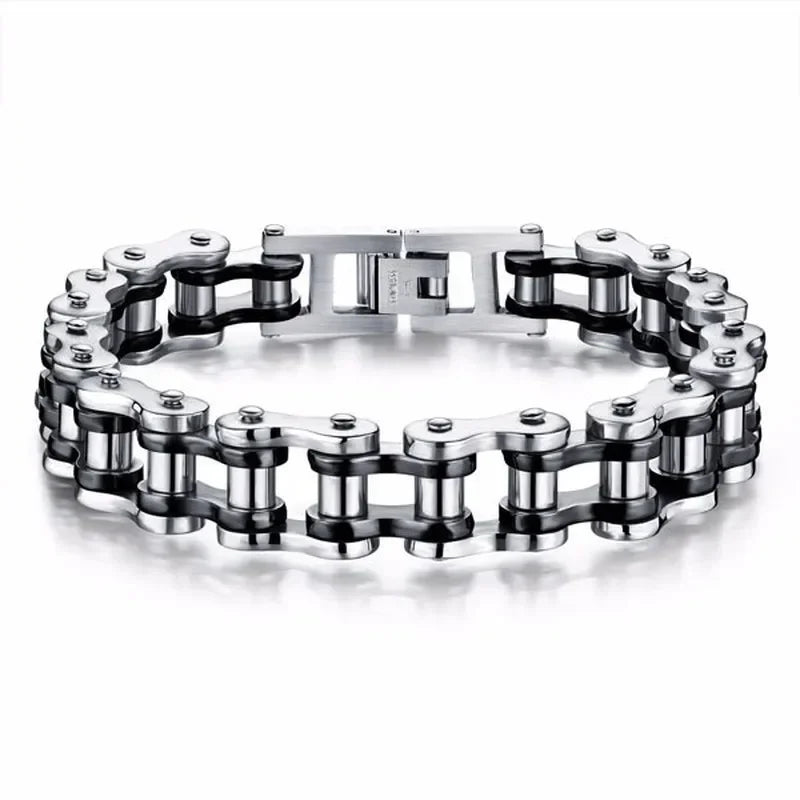 Stainless Steel Biker Chain Bracelet