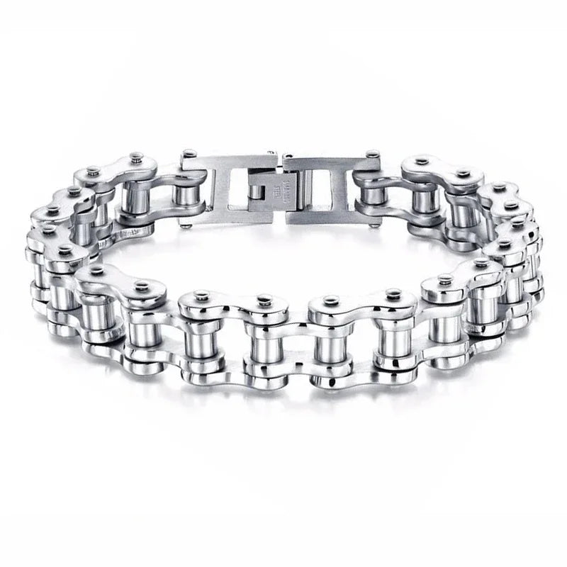 Stainless Steel Biker Chain Bracelet
