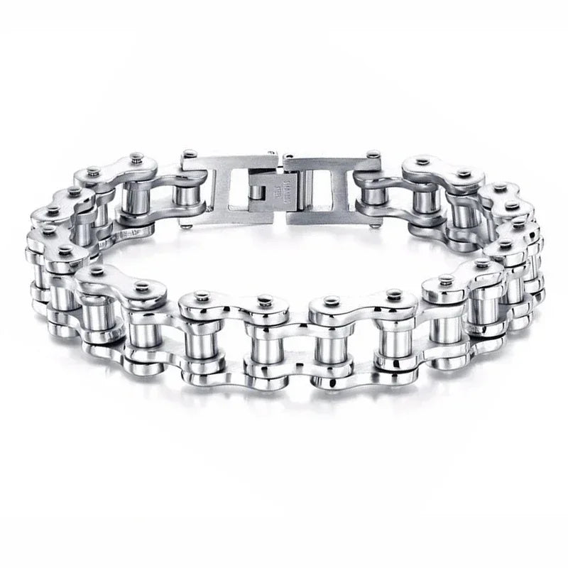 Stainless Steel Biker Chain Bracelet