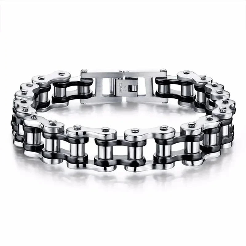 Stainless Steel Biker Chain Bracelet