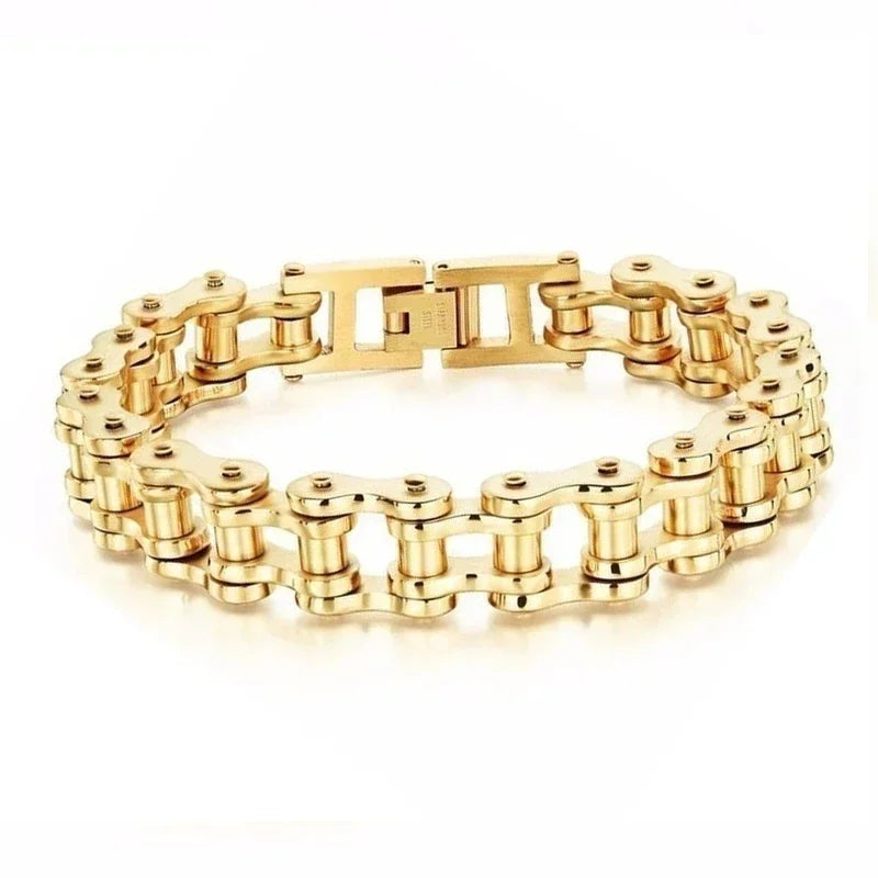 Stainless Steel Biker Chain Bracelet